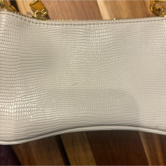 JW Pei Off White handbag w/ Gold Chain - Picture 2 of 5